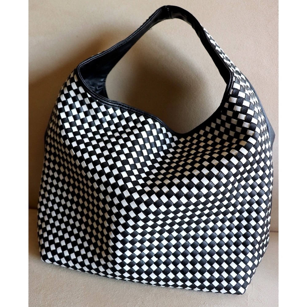 Bottega Style Woven Shoulder Bag